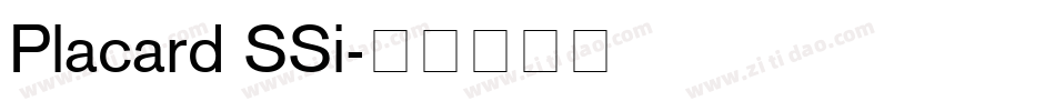 Placard SSi字体转换